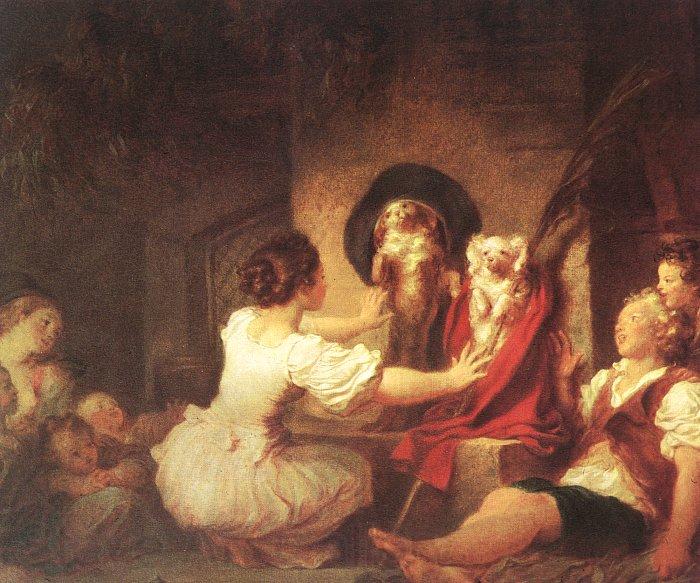 Jean Honore Fragonard Education is Everything France oil painting art